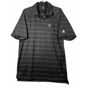 Adidas NBA All-Star Black Polo Golf Collar Shirt L stipe‎